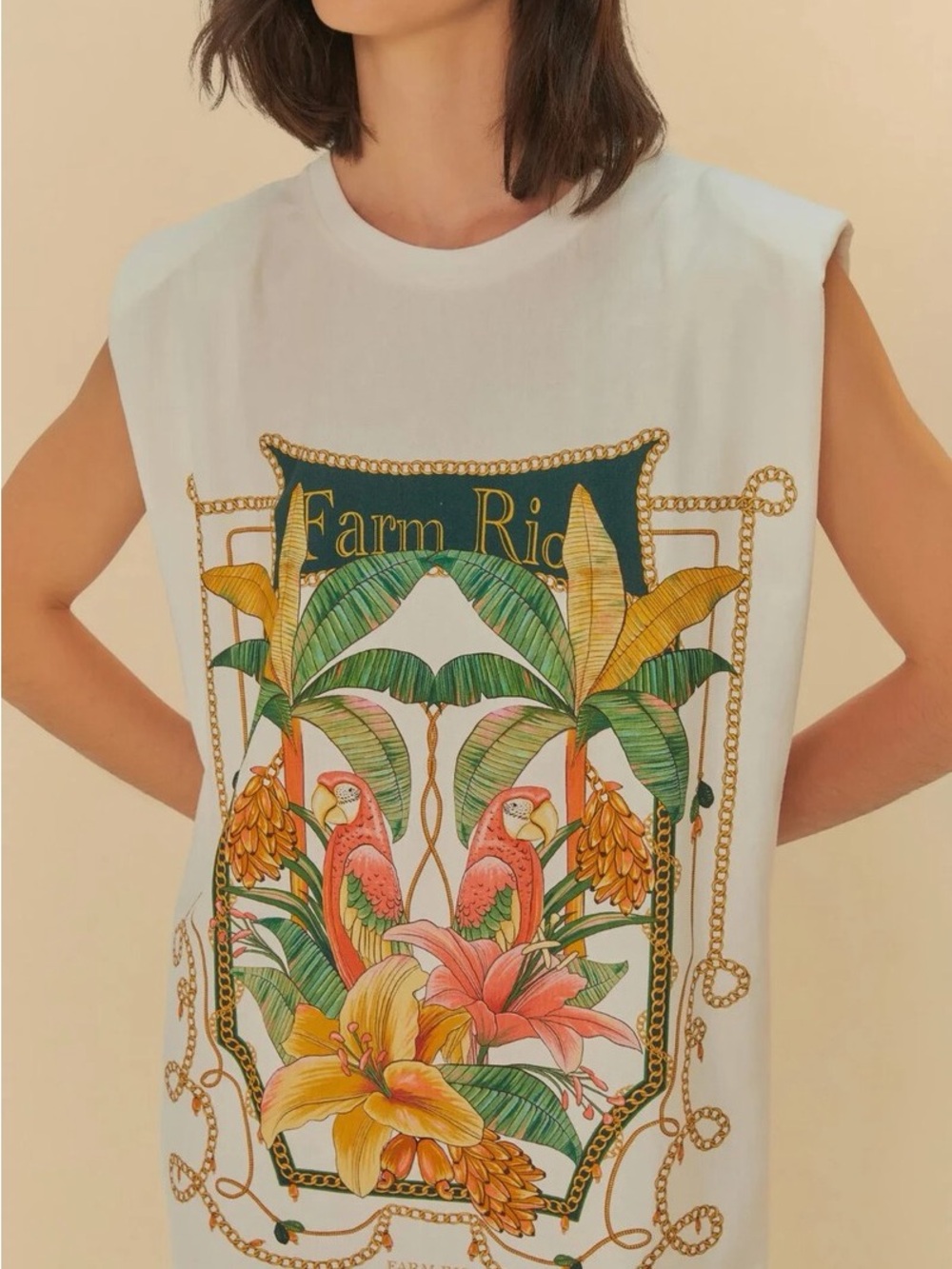 Farm Rio Tropical Royalty Mini Dress NWT